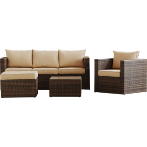 Rister 4 Piece Sectional Set with Cushions