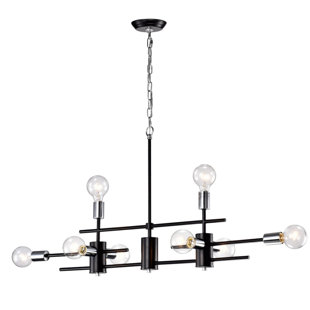Exposed Bulb Chandelier Wayfair Brixham Exposed Bulb Linear 8 Light Novelty Chandelier