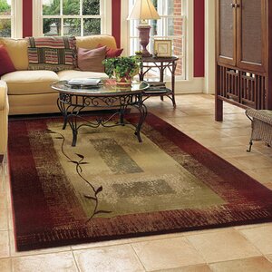 Matilda Dark Red/Beige Area Rug