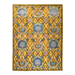 One-of-a-Kind Suzani Hand-Knotted Multicolor Area Rug
