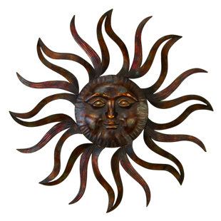 Celestial Wall Decor Wayfair Eclectic Iron Celestial Sun Wall Decor