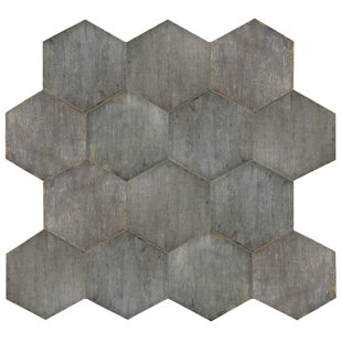 Modern Contemporary Grey Hexagon Tile Allmodern Rama Hexagon 14 13 X 16 25 Porcelain Field Tile In Gray