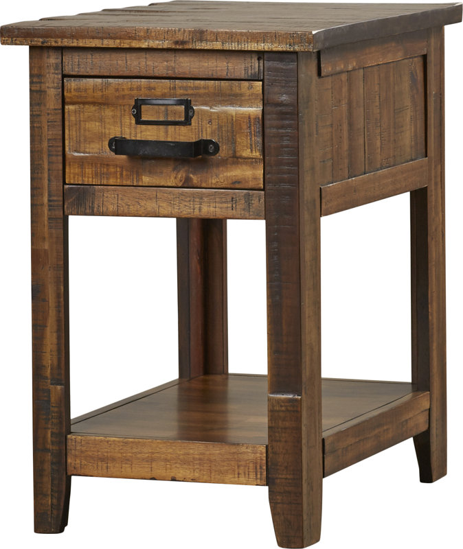 Loon Peak Archstone End Table With Storage & Reviews Wayfair