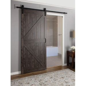 Continental MDF Engineered Wood 1 Panel Interior Barn Door