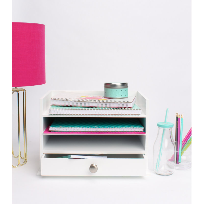Uniek Francesca Decorative Wood Letter Tray Desktop ... This was a great experience.