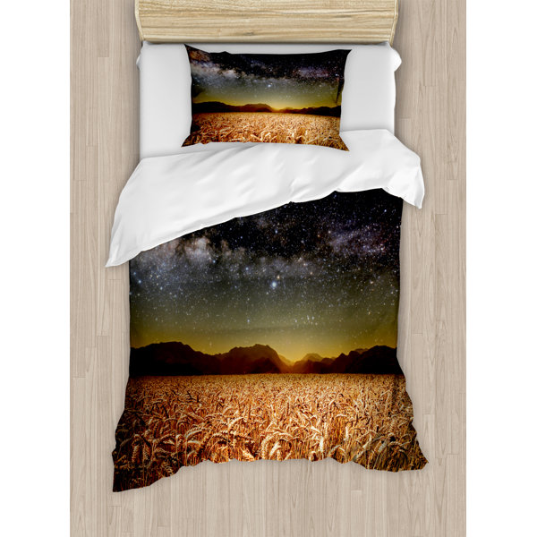 104 x 88, Kess InHouse Robin Dickinson Love Life Blue SkyKing Cotton Duvet Cover