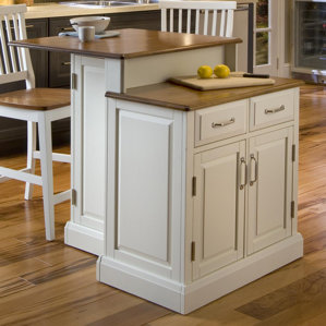 Susana 3 Piece Kitchen Island Set with Wood Top by Darby Home Co