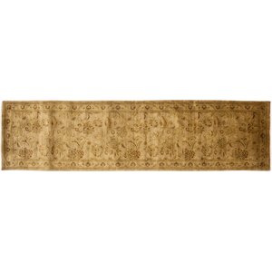 One-of-a-Kind Oushak Hand-Knotted Beige Area Rug