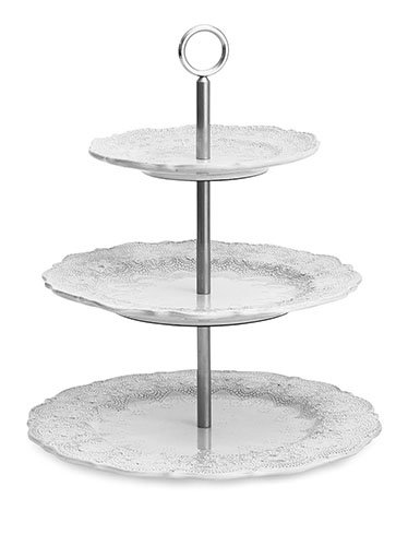 Arte Italica Merletto 3 Tiered Cake Stand Reviews Wayfair Merletto 3 Tiered Cake Stand