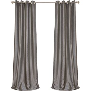 Gediminas Solid Max Blackout Thermal Grommet Single Curtain Panel