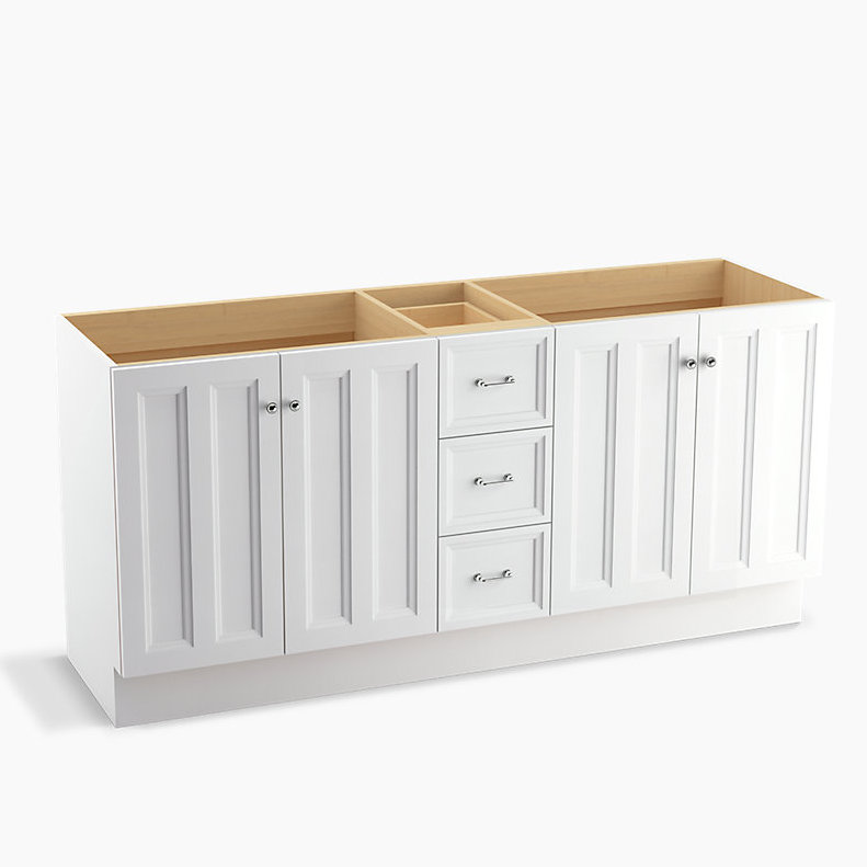 Kohler Damask™ 72" Vanity with Toe Kick, 4 Doors and 3 ...
