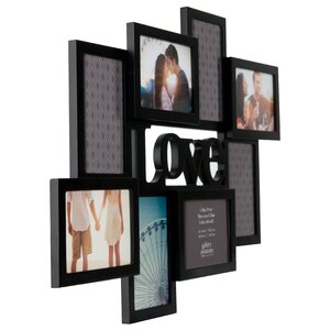 Gallery Solutions 8 Opening Love Cutout Collage Picture Frame