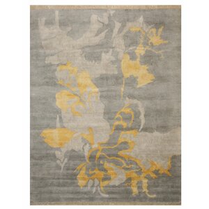 Vachon Hand-Knotted Gray Area Rug