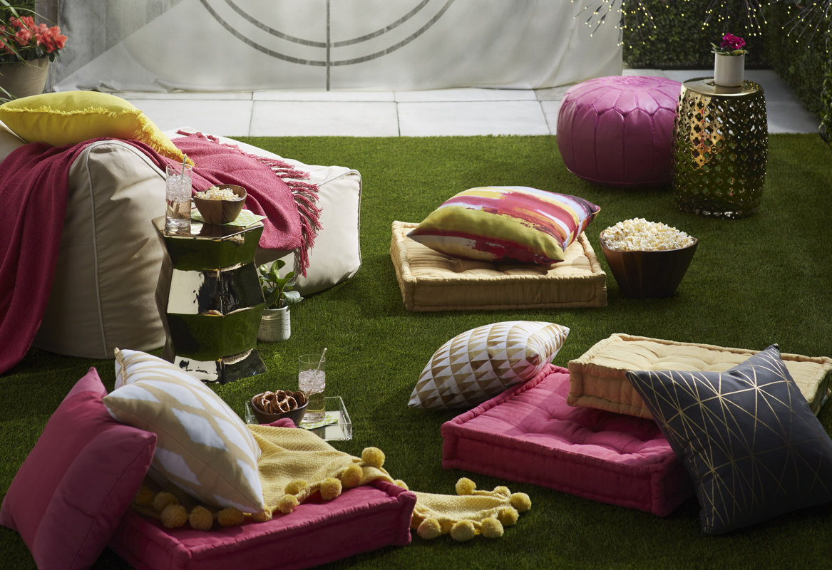 Hip Chik Chairs Sunbrella Bean Bag Lounger Set & Reviews Wayfair