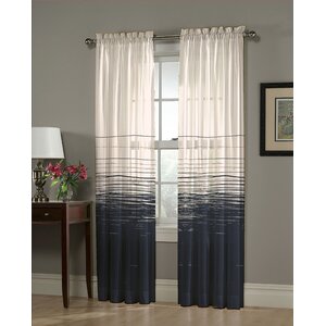 Thurston Abstract Sheer Grommet Single Curtain Panel