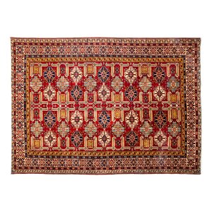 Shirvan Hand-Knotted Red Area Rug