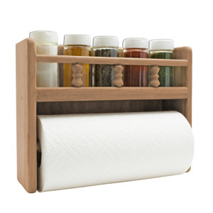 Paper Towel Rack with Spice Rack