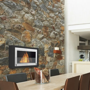 Montreal Wall Mount Ethanol Fireplace by Eco-Feu