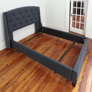 Bed Frames You Ll Love Standard Heavy Duty Adjule Metal Bed Frame With Locking Rug Rollers
