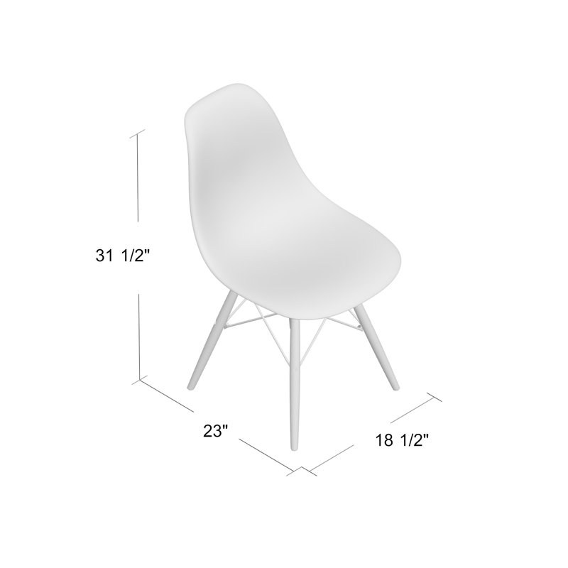 Wrought Studio Whiteaker Molded Plastic Dining Chair Wayfair Whiteaker Molded Plastic Dining Chair