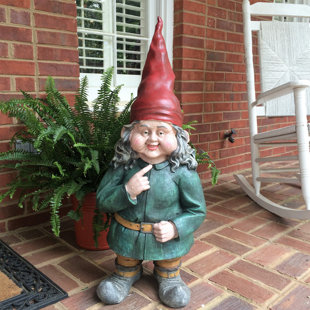 Very Large Garden Gnomes Wayfair Zelda The Female Garden Gnome Statue
