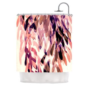 Abstract Leaves I Shower Curtain