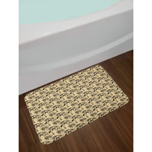 Palm Tree Living Room Decor Wayfair Ca Ambesonne Tree Bath Mat By Tropical Palm Trees Hawaiian Exotic Abstract Foliage Old Paper Backdrop Design Plush Bathroom Decor With Non Slip Backing