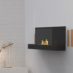 Conleth Ventless Wall Mount Bio Ethanol Fireplace by Orren Ellis