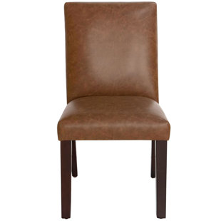 Tan Leather Dining Chair Wayfair Harrison Leather Upholstered Dining Chair