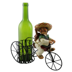 Kareen Joyful Mexican Guitar Player 1 Bottle Tabletop Wine Rack by Red Barrel Studio