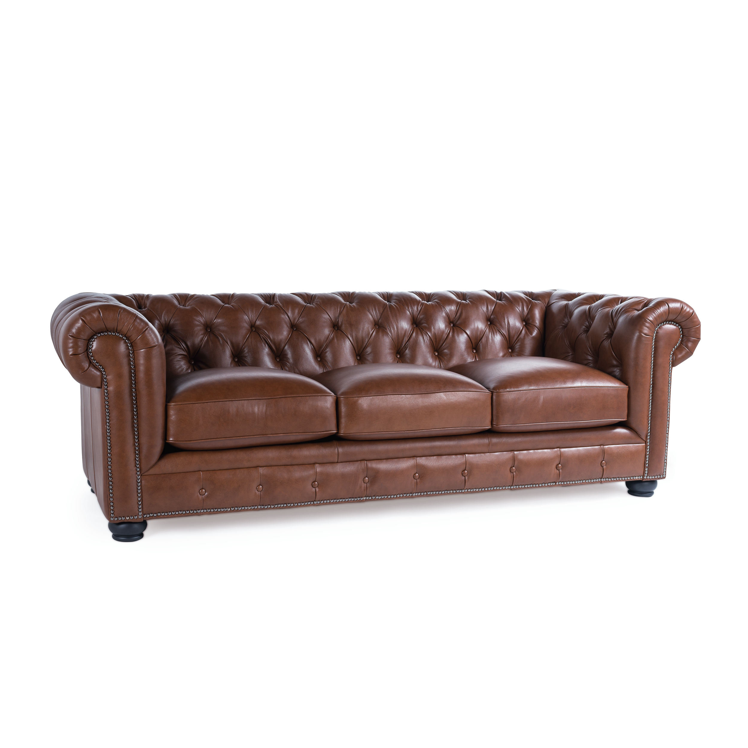 Brinson Leather Chesterfield Sofa