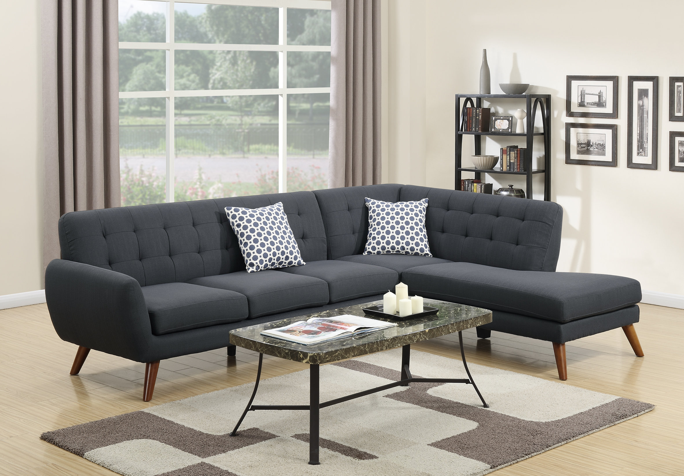 Bobkona Sectional Sofa You Ll Love In 2019 Wayfair