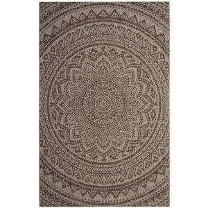 Amedee Power Loom Light Beige/Terracotta Indoor/Outdoor Area Rug