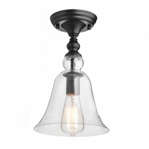 1-Light Semi Flush Mount