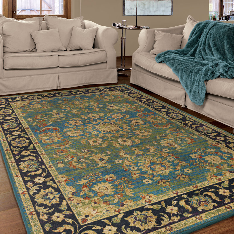 The Conestoga Trading Co. Twisted Tradition Aqua/Green Area Rug