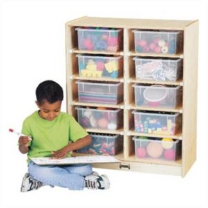 Tub Single 10 Compartment Cubby with Casters