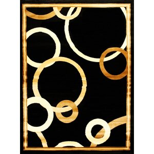 Elif/Passion Black/Beige Area Rug