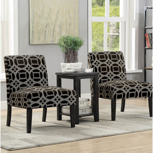 Patterned Accent Chairs Wayfair Motter Accent Armchair With End Table