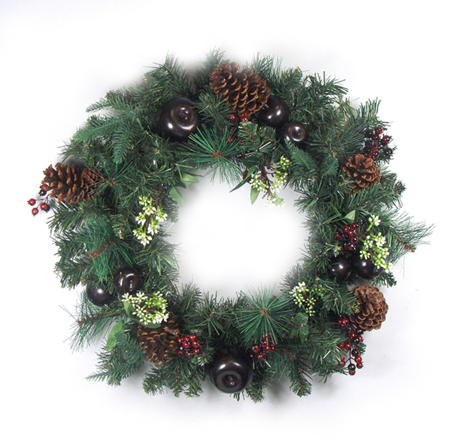 northlight 24 artificial red berry pine cone apple christmas wreath wayfair - How To Decorate Artificial Christmas Wreath northlight 24 artificial red berry pine cone apple christmas wreath wayfair - How To Decorate Artificial Christmas Wreath
