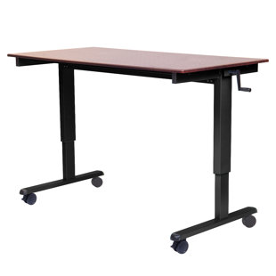 Hand Crank Adjule Desk Wayfair Burritt Crank Height Adjule Standing Desk