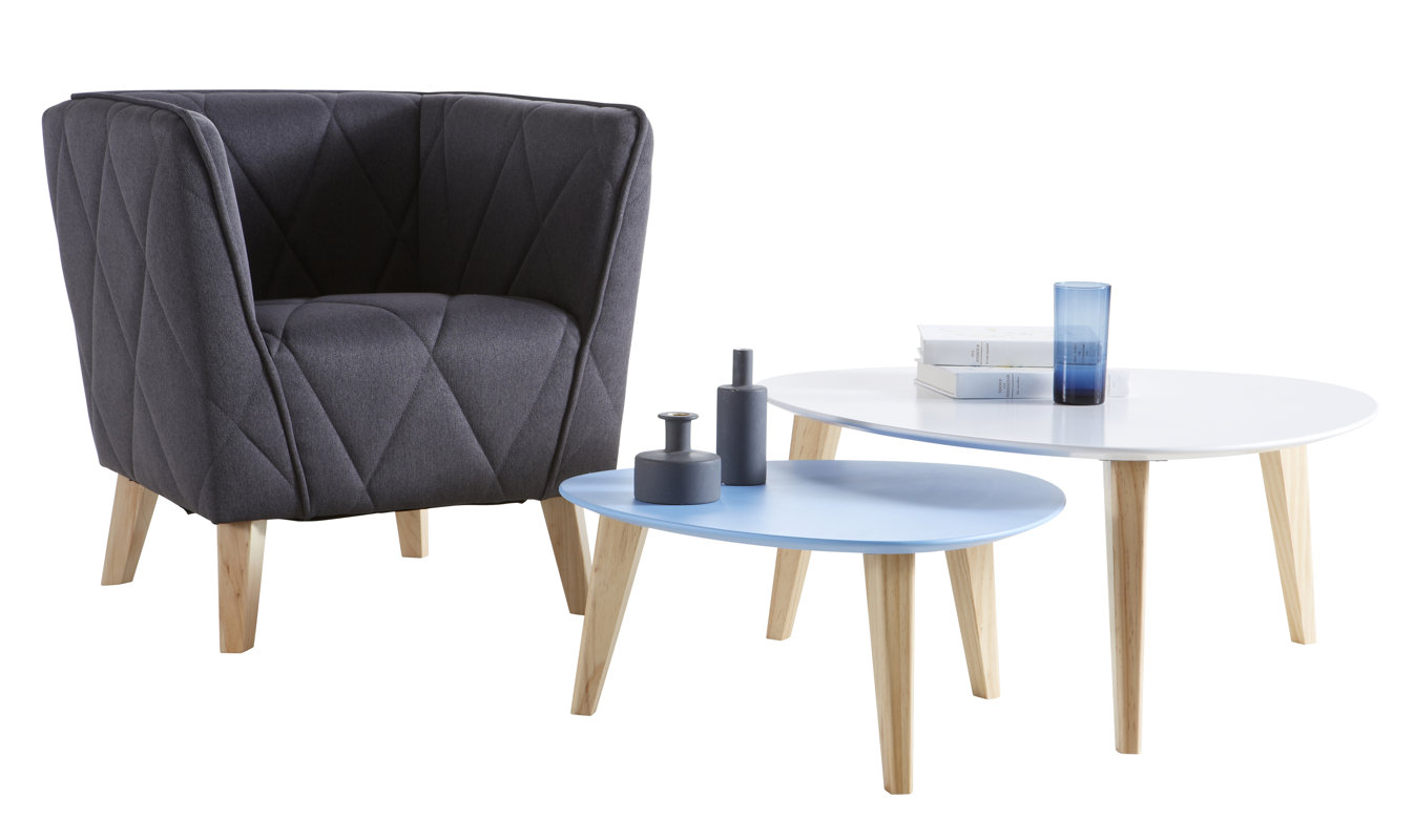 Demeyere 2-tlg. Couchtisch-Set Stone & Bewertungen | Wayfair.de