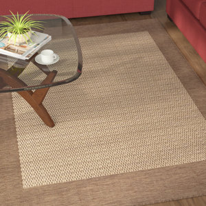 Westlund Checkered Field Brown Indoor/Outdoor Area Rug