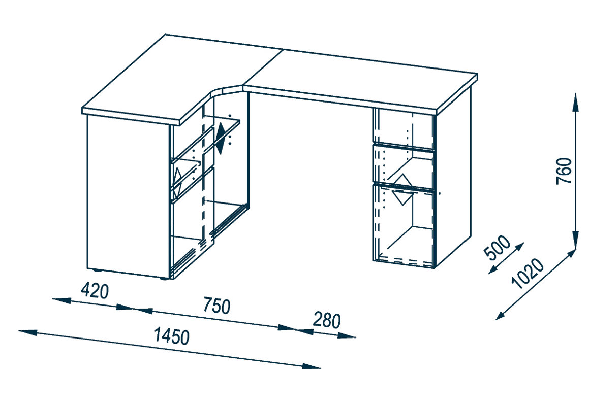 MajaMöbel Office Corner Desk & Reviews Wayfair.co.uk