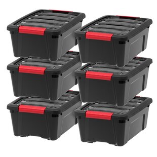 View Stack Amp Pull Plastic Storage Tote Set of