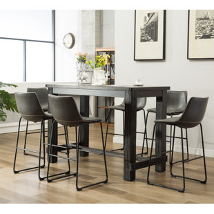 Pub Table With 6 Chairs | Wayfair Pub Table With 6 Chairs | Wayfair