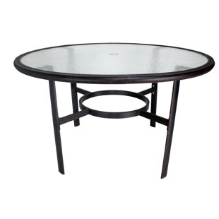 50 Inch Round Dining Table Wayfair Stalnaker Gl Dining Table