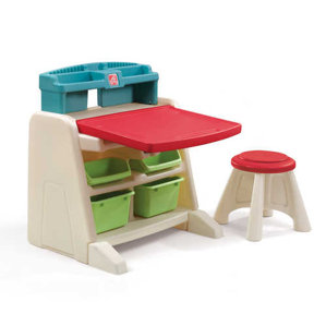 Flip and Doodle Easel Desk with Stool by Step2
