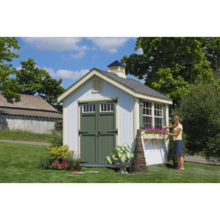 10x10 Shed Kit Wayfair Colonial Williamsburg Precut Wooden Storage Shed