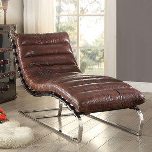 Leather Chaise Lounge Chairs You Ll Love Wayfair Alexcia Chaise Lounge
