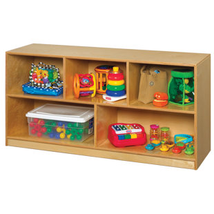 Toy Cubby Wayfair 5 Compartment Cubby With Casters